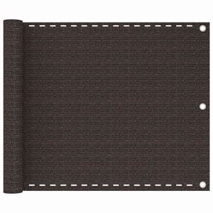 vidaXL Balkonsko platno rjavo 75x300 cm HDPE
