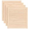 vidaXL Vrata za omarico z letvicami 4 kosi 61,5x59,4 cm trdna borovina