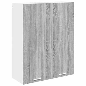 vidaXL Viseča omarica Siva Sonoma 80 x 31 x 100 cm Konstruiran les