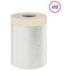 vidaXL Pra&scaron;ni list z lepilnim trakom 12 pcs Transparentno 30 x 3300 cm