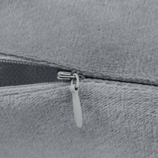 vidaXL Prevleke za blazine 4 kosi blago 50x50 cm sive barve