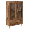 vidaXL Visok predalnik s predalom Star les 69,5 x 31 x 115 cm