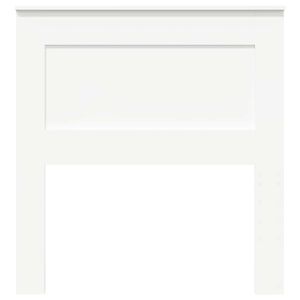 vidaXL Vzglavje z vzglavjem Bela 75 cm Konstruiran les