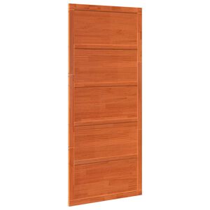 vidaXL Hlevska vrata 90 x 2,5 x 208 cm Trdna borovina Vo&scaron;čeno rjava