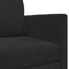 vidaXL Sofa postelja 110cm Črna Žamet