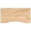 vidaXL Mizna plo&scaron;ča rjava 100x50x2,5 cm trdna hrastovina pravokotna