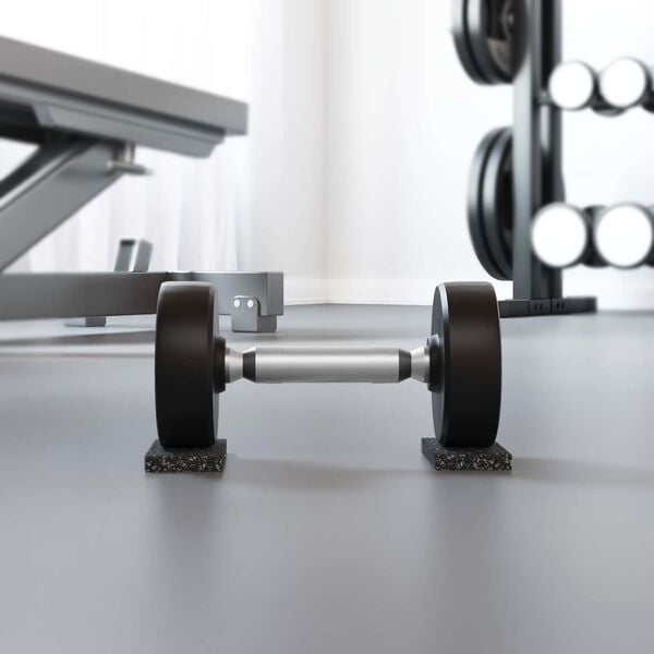 vidaXL Guma valj Črna Guma