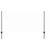 vidaXL Ograja s stebrom Siva 1 x 25 m Jeklo