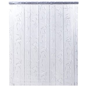 vidaXL Okenska folija matirana vzorec bambusa 45x500 cm PVC