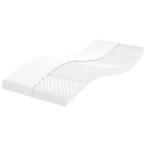 vidaXL Vzmetnica iz pene bela 80x200 cm 7-conska trdota 20 ILD