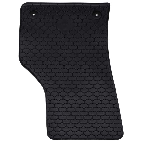 vidaXL Avto preproga 4 pcs Črna Guma