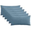 vidaXL Prevleka za blazino 6 pcs ALMELO Modra 40 x 80 cm korduroy