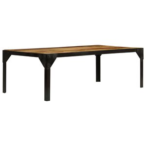 vidaXL Klubska mizica trden robusten mangov les in jeklo 110 cm
