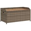 vidaXL Klop s prostorom za shranjevanje siva 100x50x52 cm