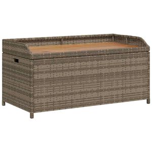 vidaXL Klop s prostorom za shranjevanje siva 100x50x52 cm