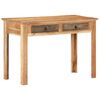 vidaXL Pisalna miza 110x50x75 cm trden predelan les