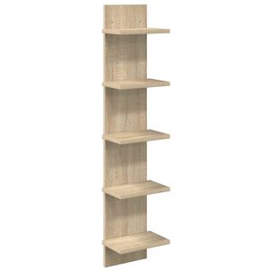 vidaXL Stenska polica Sonoma hrast 22 x 15 x 100 cm Inženirski les