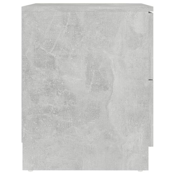 vidaXL Nočna omarica betonsko siva 40x40x50 cm iverna plo&scaron;ča