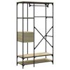 vidaXL Garderobna omara s predali sonoma hrast 100x40x180 cm inž. les