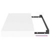 vidaXL Stenska polica bela 50x23x3,8 cm MDF
