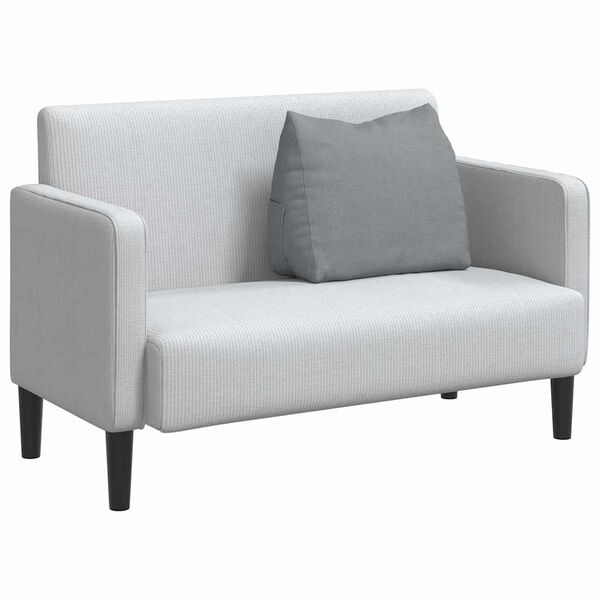 vidaXL Poglavni vzglavnik Svetlo siva 60 x 20 x 50 cm blago