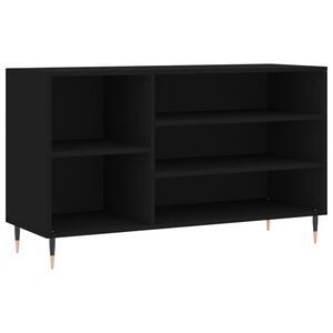 vidaXL Omarica za čevlje črna 102x36x60 cm inženirski les