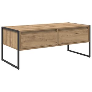 vidaXL Klubska miza Oreh 100 x 46 x 40 cm Inženirski les