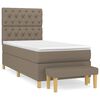 vidaXL Box spring postelja z vzmetnico taupe 80x200 cm blago