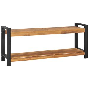 vidaXL Klop 120 cm trdna tikovina