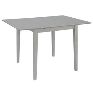 vidaXL Raztegljiva jedilna miza MDF (80-120)x80x74 cm siva