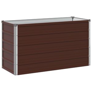 vidaXL Povi&scaron;ana vrtna gredica Rjava 100 x 40 x 55 cm
