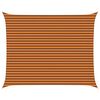 vidaXL Sončno platno Oranžna in Rjava 5 x 4 m 100% poliester Oxford
