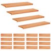 vidaXL Stopnice 20 kos 100 x 30 x 2 cm Lak Trda bukovina