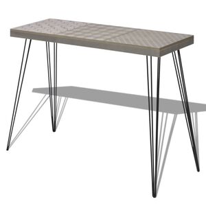 vidaXL Konzolna Mizica 90x30x71,5 cm Siva