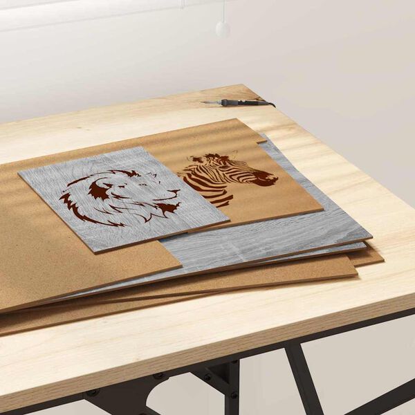 vidaXL Dekorativni paneli 12 pcs Siva Sonoma 30 x 42 x 0.27 cm