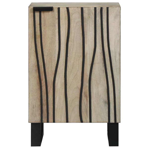 vidaXL Kopalni&scaron;ka omara za umivalnik s polico Bela 38 x 33,5 x 58 cm