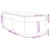 vidaXL Box spring postelja z vzmetnico črna 80x200 cm blago