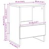 vidaXL Regal za revije 2 pcs Star les 35 x 30 x 45 cm