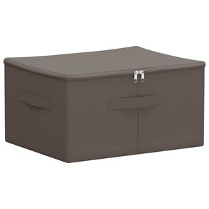 vidaXL Shranjevalna &scaron;katla Netkano blago 43 x 34 x 23 cm 33,6 L Siva