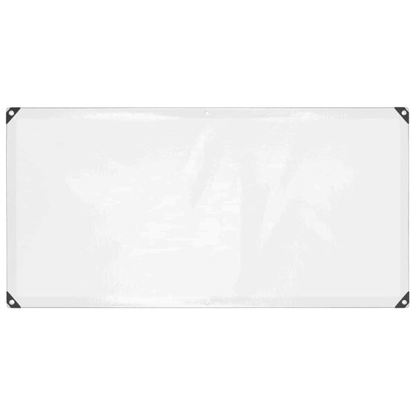 vidaXL Tarpaulin s očesi Transparentno 1 x 2 m Polietilen