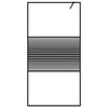 vidaXL Pregrada za tu&scaron; črna 100x195 cm prozorno ESG steklo
