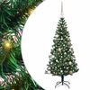 vidaXL Umjetna preddekorirana božićna jelka med 150 LED Zelena 150 cm