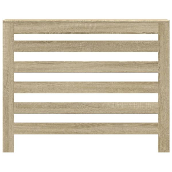 vidaXL Pokrov za radiator sonoma hrast 104x20x82 cm inženirski les