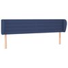 vidaXL Vzglavje z u&scaron;esi modro 203x23x78/88 cm blago