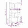 vidaXL Knjižna polica Siva Sonoma 75 x 30 x 156 cm Konstruiran les