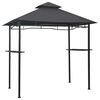 vidaXL Paviljon za žar 240x150x255 cm antraciten iz jekla