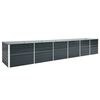 vidaXL Vrtna visoka greda pocinkano jeklo 480x80x77 cm antracitna