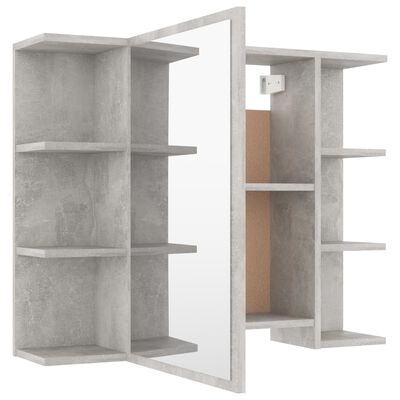 vidaXL Kopalniško pohištvo 4 kosi betonsko sive barve iverna plošča