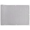 vidaXL Balkonsko platno za zasebnost sivo 600x90 cm PVC
