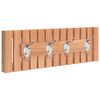 vidaXL Stenski obe&scaron;alnik 42x8,5x14 cm trdna orehovina